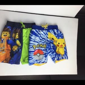 Boys’ Character Elastic Waistband Mesh Trunks 4/5